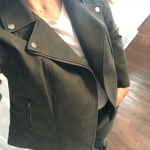 Army Green “motorcycle” jacket